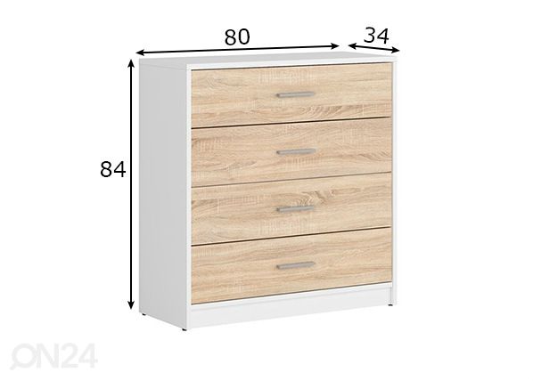 Lipasto 80 cm mitat