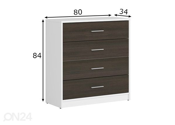 Lipasto 80 cm mitat