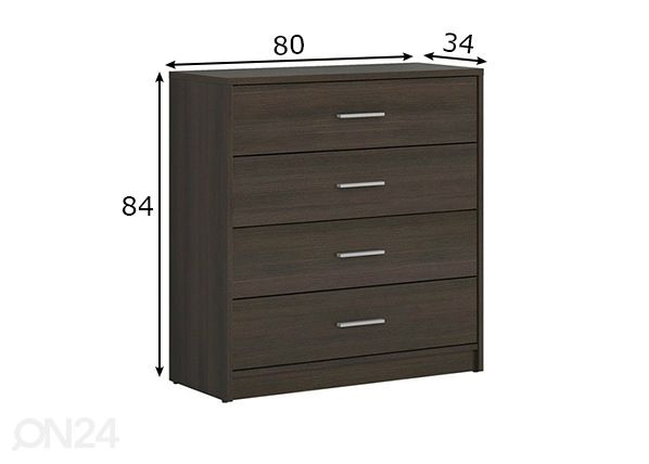 Lipasto 80 cm mitat