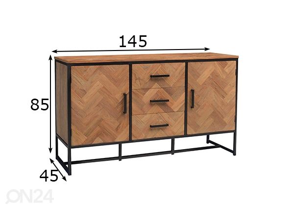 Lipasto Accent 145 cm mitat