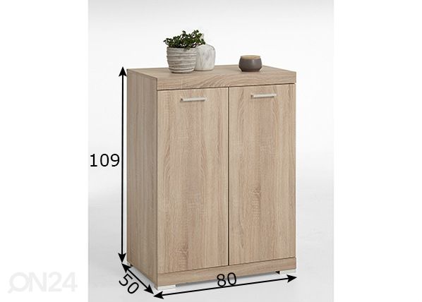 Lipasto Bristol 11 XL mitat