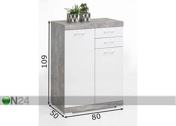 Lipasto Bristol 22 XL mitat