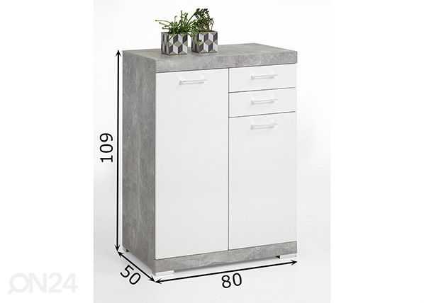 Lipasto Bristol 22 XL mitat