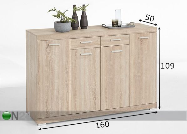Lipasto Bristol 44 XL mitat