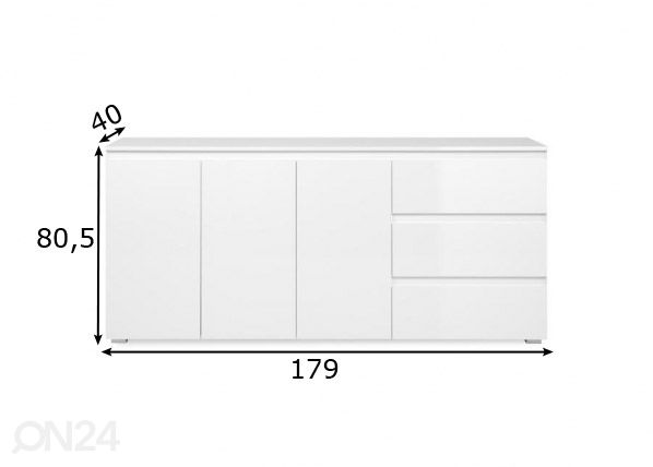 Lipasto Capetown 179 cm mitat