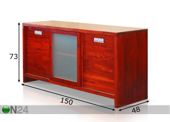 Lipasto CLASSIC 1, mänty mitat