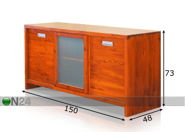 Lipasto CLASSIC 1, mänty mitat