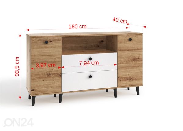 Lipasto Cleveland L160 mitat