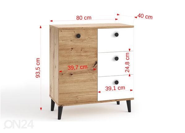 Lipasto Cleveland L80 mitat