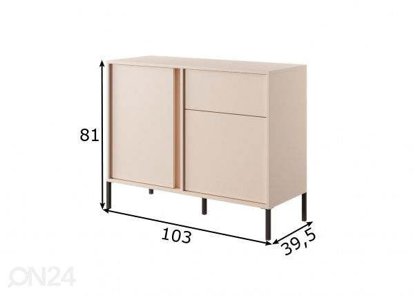 Lipasto Dast D 103 cm mitat
