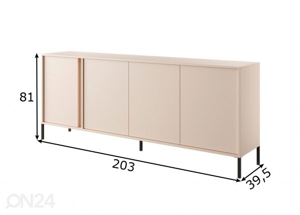 Lipasto Dast E 203 cm mitat