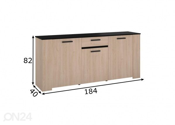 Lipasto Helma 184 cm mitat