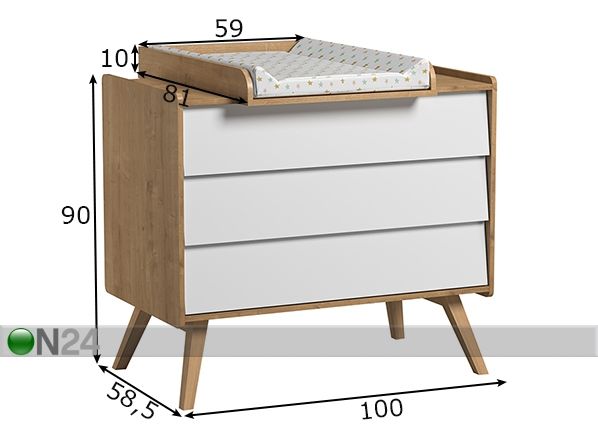 Lipasto hoitotasolla Vintage mitat