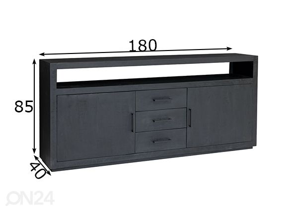Lipasto Jaxx 180 cm mitat