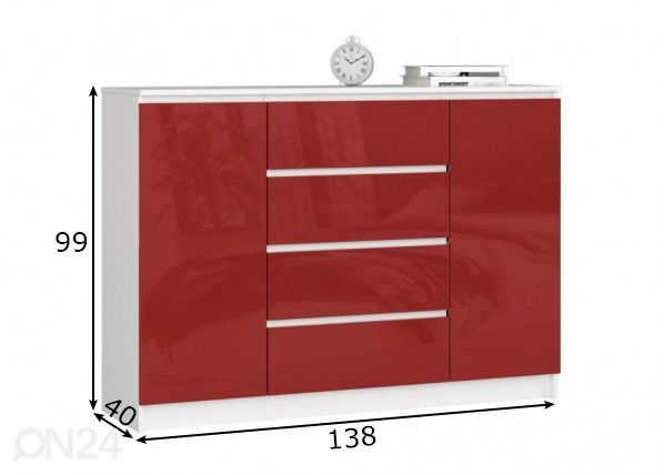 Lipasto K140 mitat