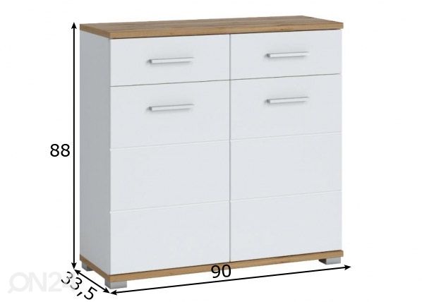 Lipasto/kenkäkaappi Hola 90 cm mitat