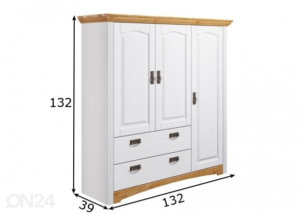 Lipasto Konrad 132 cm mitat