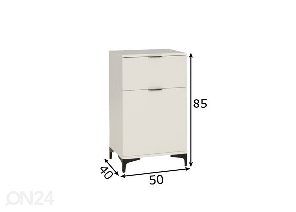 Lipasto Lewisville L50 mitat