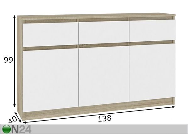 Lipasto Lipasto 138 cm mitat