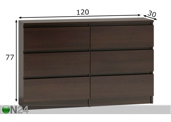 Lipasto Malwa 120 cm mitat