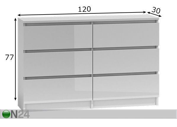 Lipasto Malwa 120 cm mitat