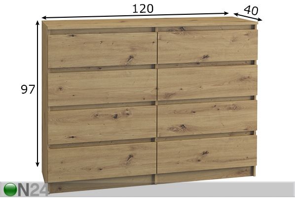 Lipasto Malwa 120 cm mitat