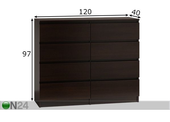 Lipasto Malwa 120 cm mitat
