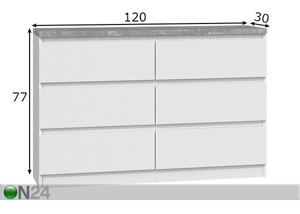 Lipasto Malwa 120 cm mitat