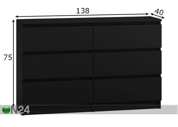Lipasto Malwa 138 cm mitat