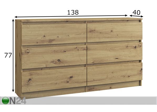 Lipasto Malwa 138 cm mitat