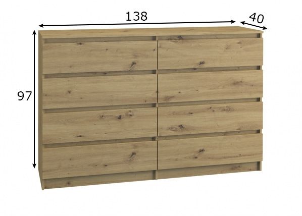 Lipasto Malwa 138 cm mitat