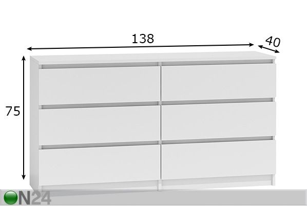 Lipasto Malwa 138 cm mitat