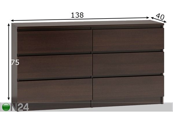 Lipasto Malwa 138 cm mitat