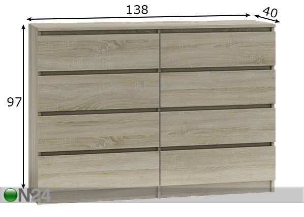 Lipasto Malwa 138cm mitat