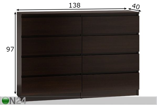 Lipasto Malwa 138cm mitat
