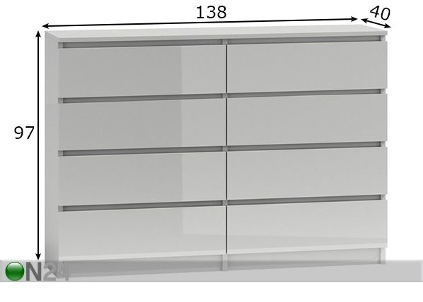 Lipasto Malwa 138cm mitat