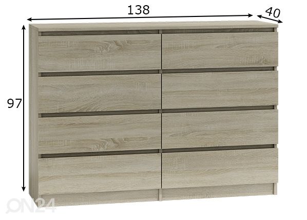 Lipasto Marina 138 cm mitat