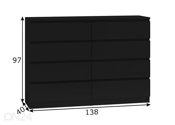 Lipasto Marina 140 cm mitat