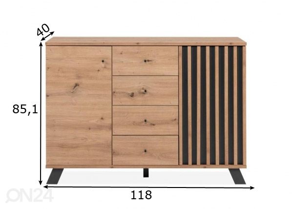Lipasto Medan 118 cm mitat