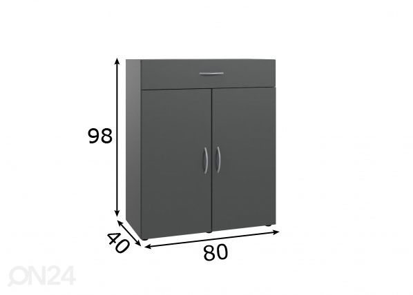 Lipasto MRK 316 80 cm mitat