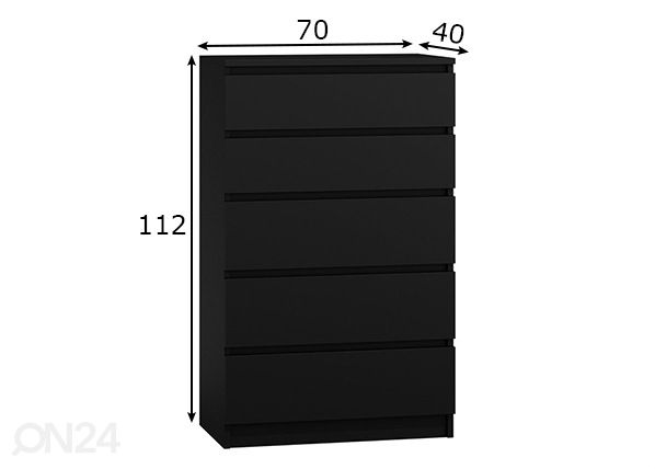 Lipasto Nelson 70 cm mitat
