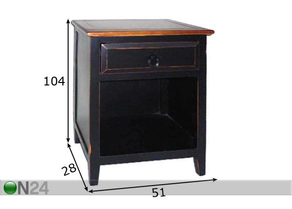 Lipasto NERO-20 mitat