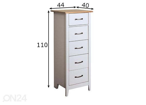Lipasto NORFOLK 005 mitat