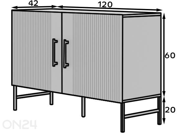 LIpasto Omaha 120 cm mitat