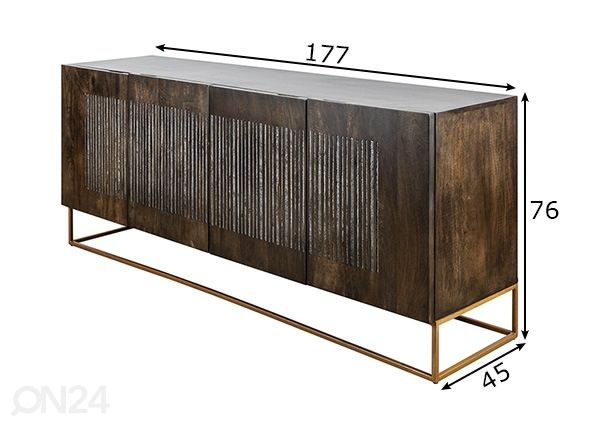 Lipasto Onyx mitat