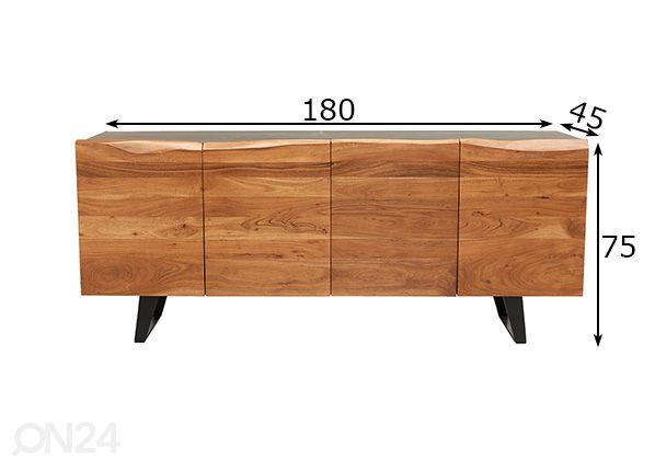 Lipasto Organic Artwork 180 cm mitat