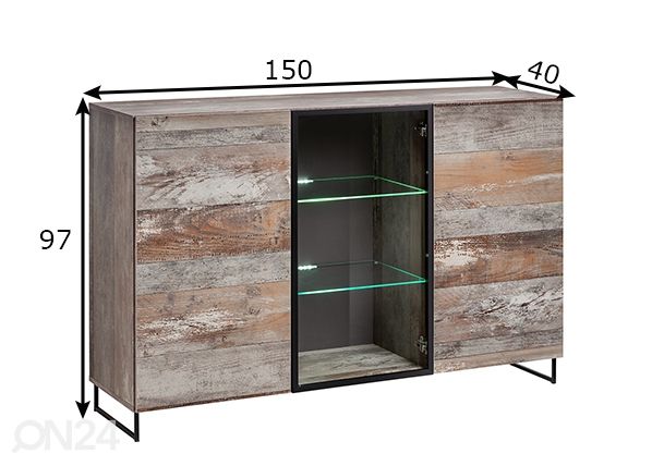 Lipasto Plank, antiikkipuu mitat