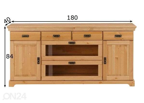 Lipasto Ruegen 180 cm mitat