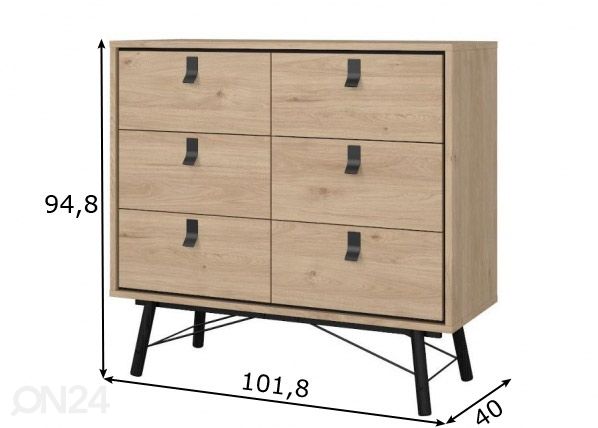 Lipasto Ry 102 cm mitat