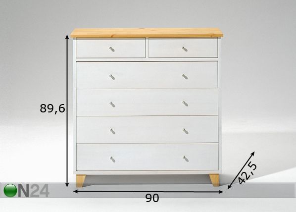 Lipasto SCALA, mänty mitat